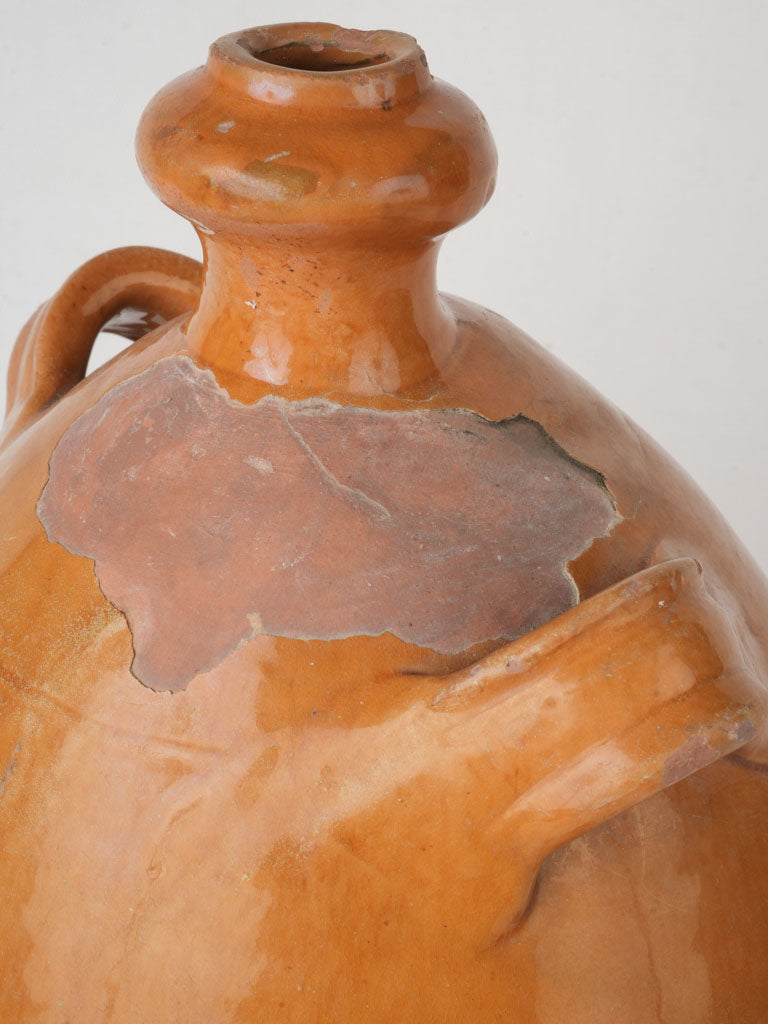 Aged charming pottery vessel