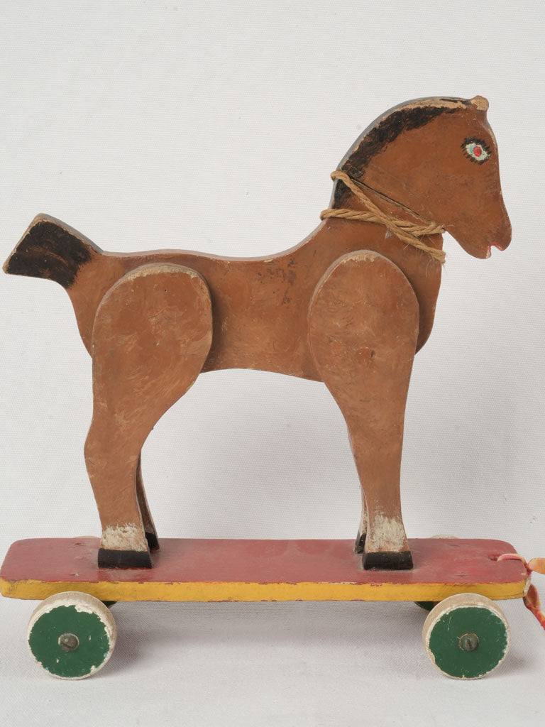 Rustic 1950s charming wooden toy 