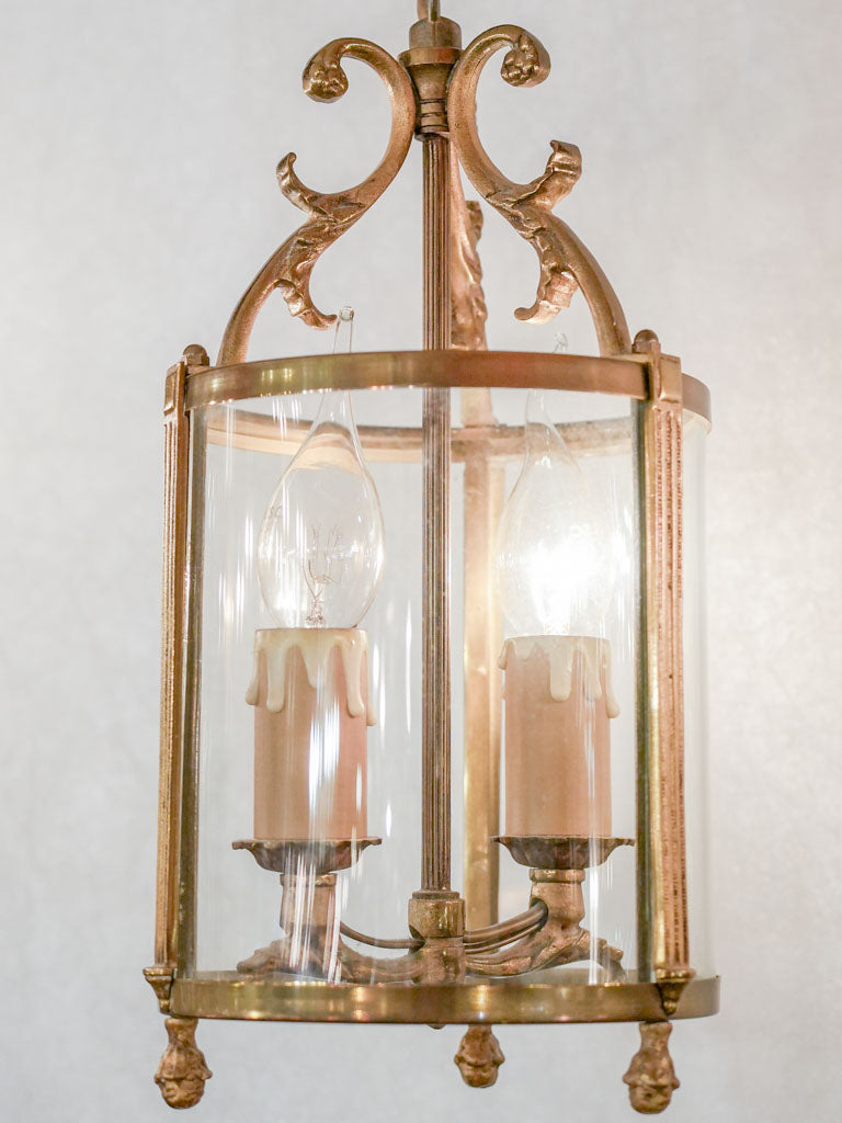 Vintage brass pendant light