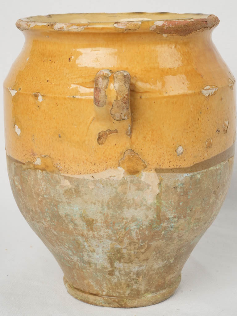 Time-worn Provençal decorative confit pot