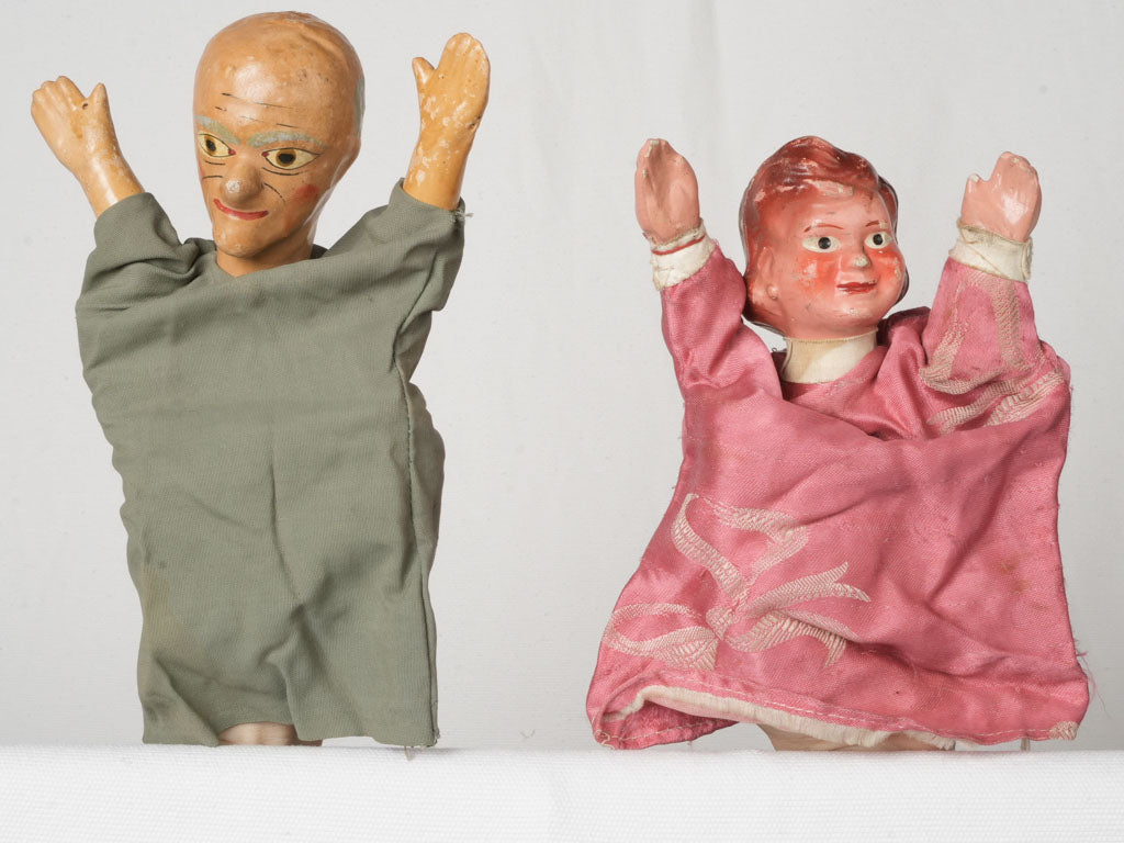 Charming well-worn French puppets  