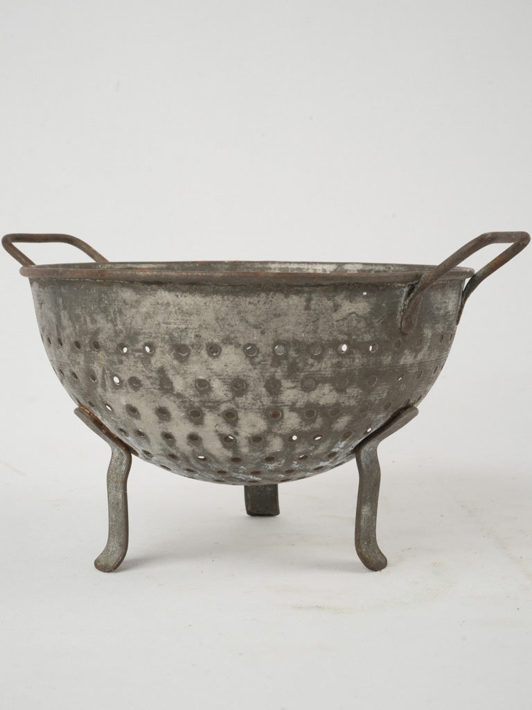 Rustic, antique French colander