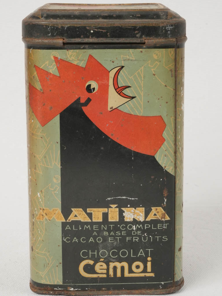 Distinctive French chocolate container