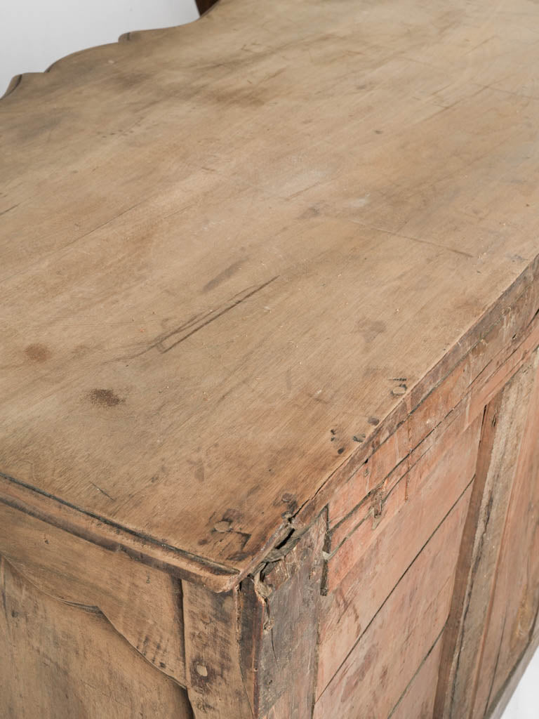 Striking antique walnut bedroom dresser