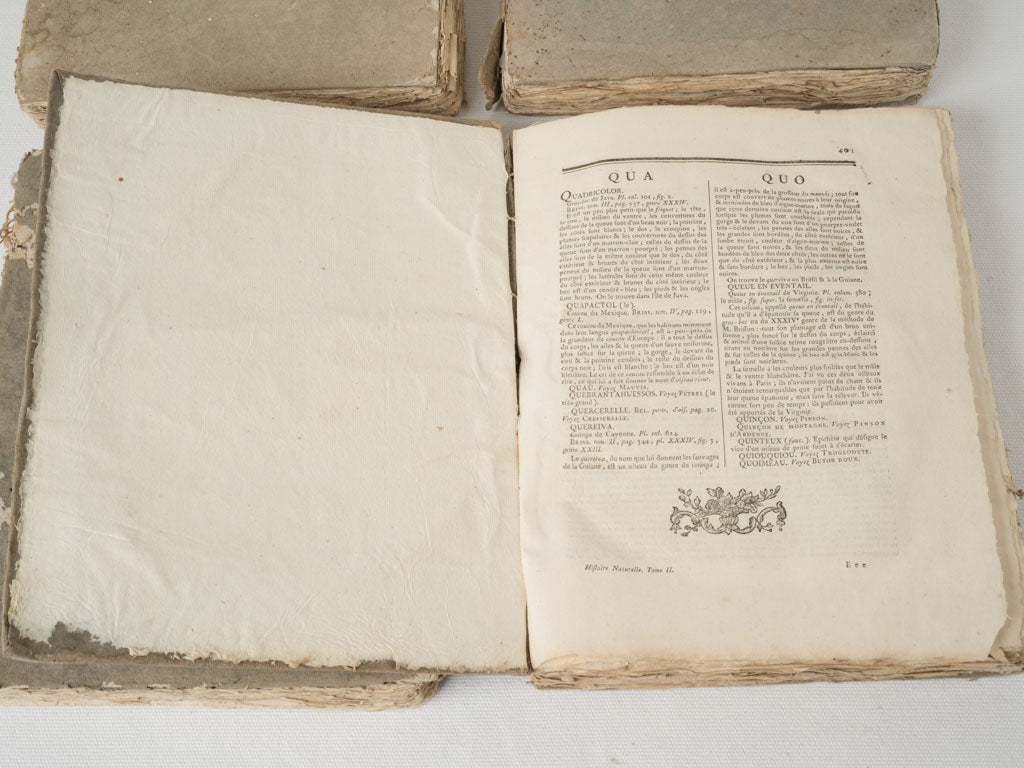 Weathered, Historical, Eighteenth Century, Scientific Books