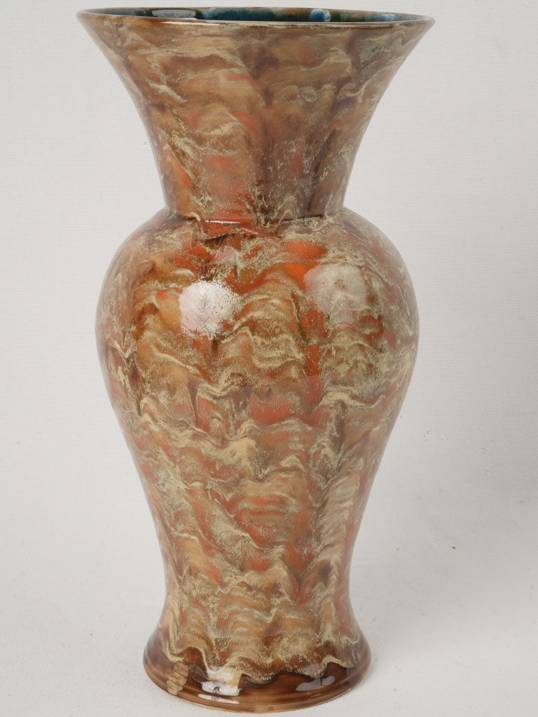 Hand-painted antique French vase