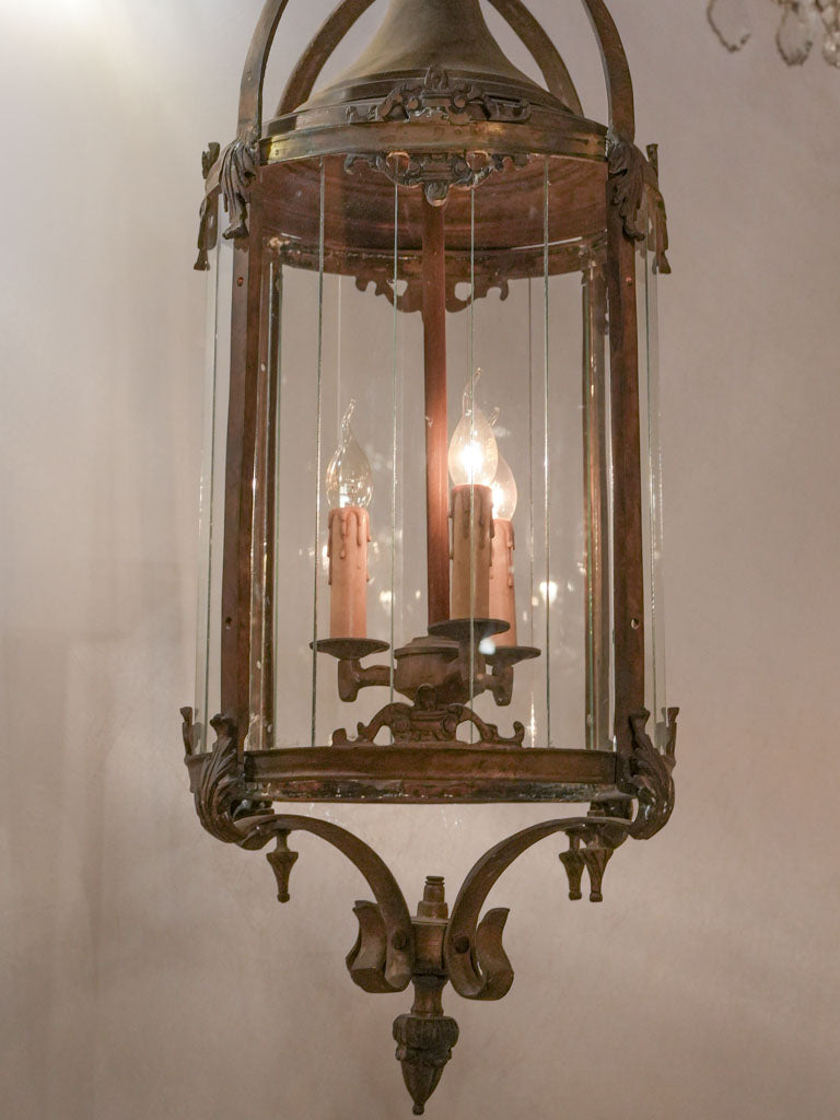 Rustic European re-electrified lantern