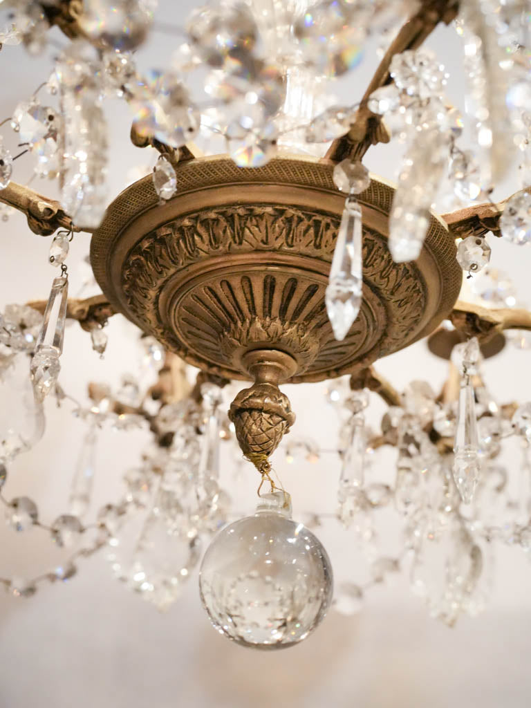 Timeless 19th Century Bronze Chandelier