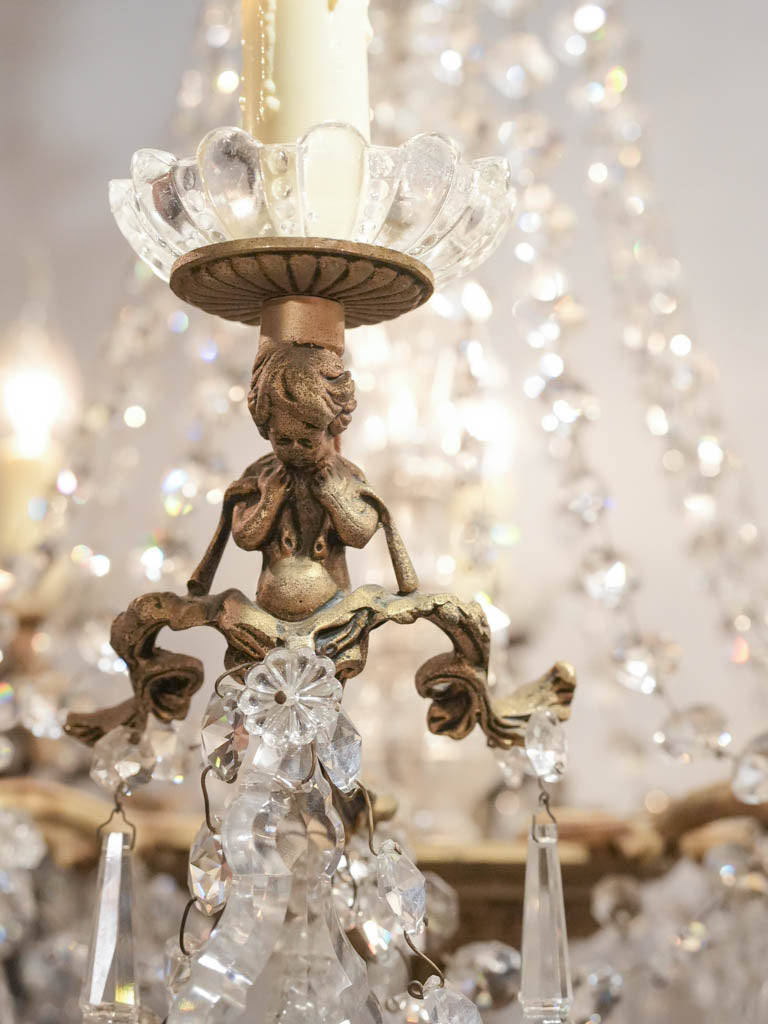 Luxurious Angel Detail Crystal Chandelier