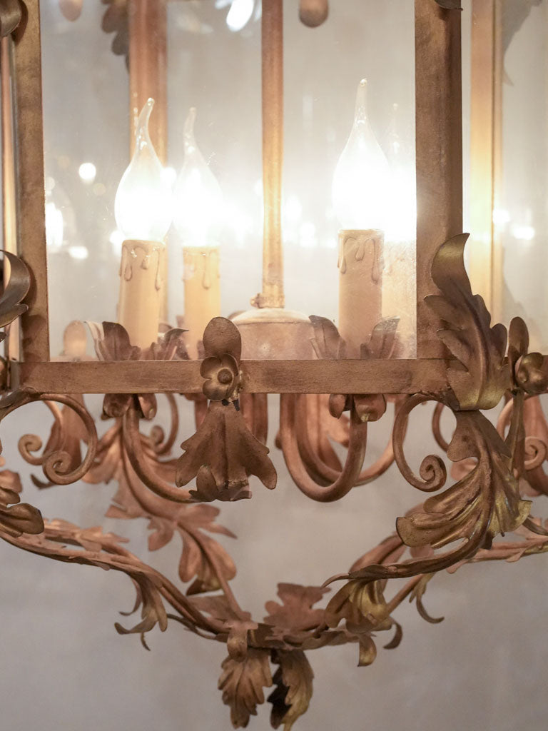 European re-electrified ornate pendant lamp