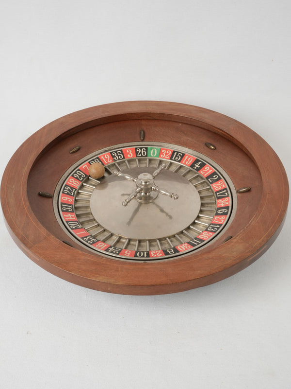 Vintage, wooden, classic roulette wheel