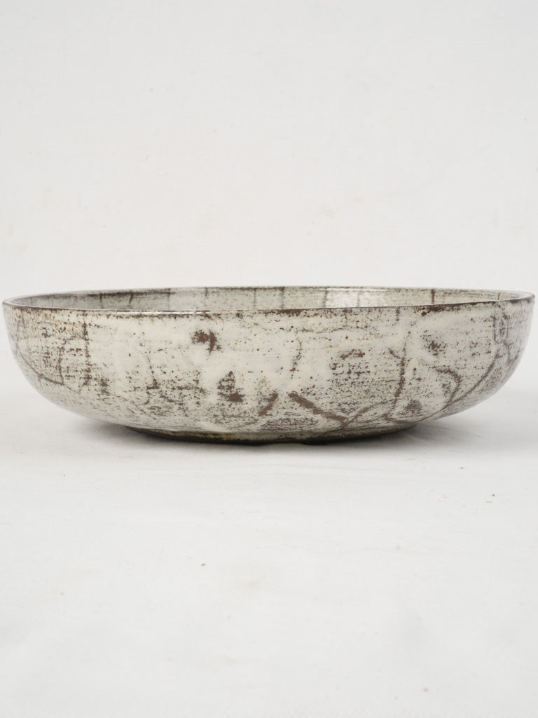 Refined Vallauris pottery serving dish