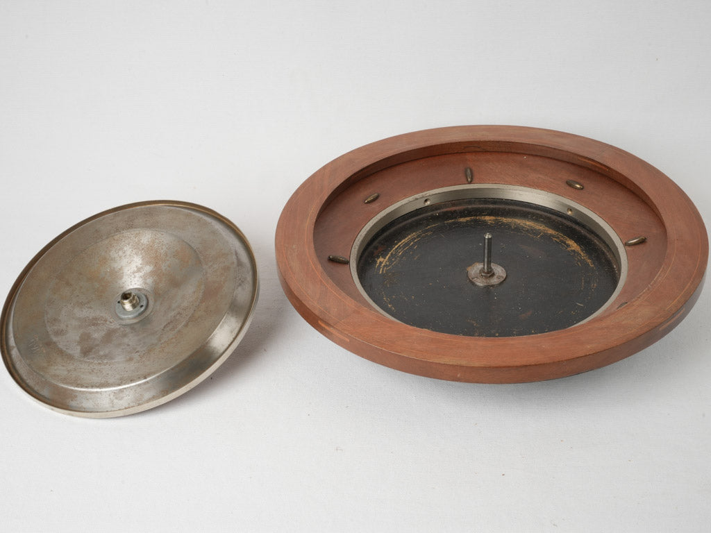 Traditional, smooth-spinning, wooden roulette tabletop