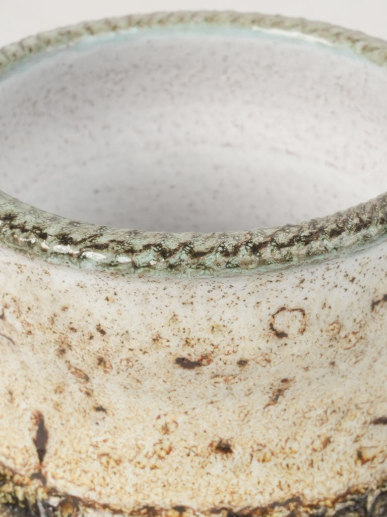 Handcrafted Vallauris ceramic vessel