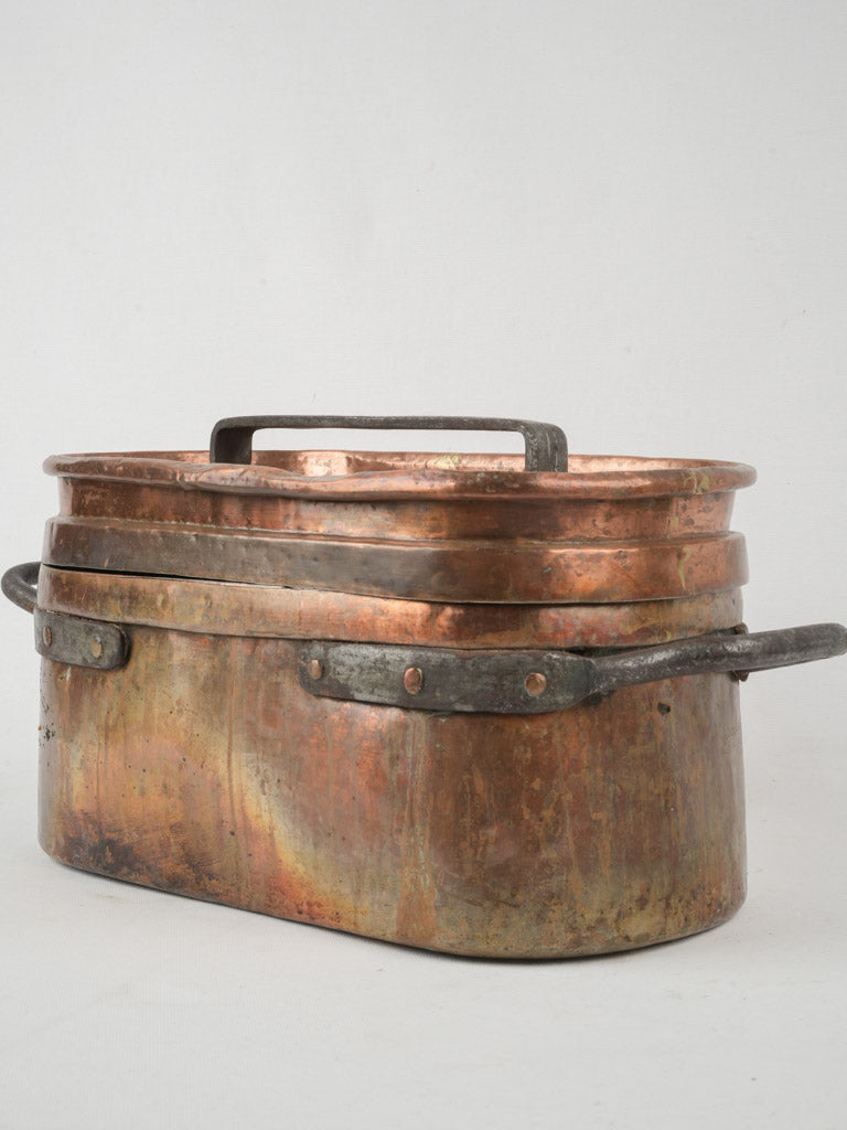 Rustic antique French copper Daubiere