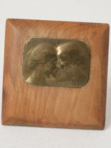 Antique French motherhood plaque