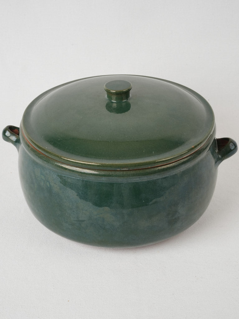 Classic French teal vintage tureen