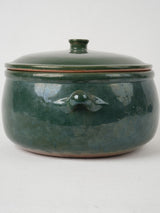 Distinctive teal vintage round tureen