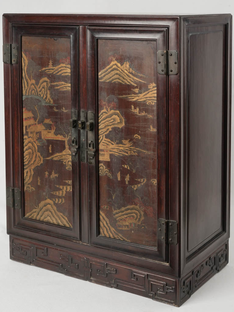 Antique Chinese lacquered cabinet