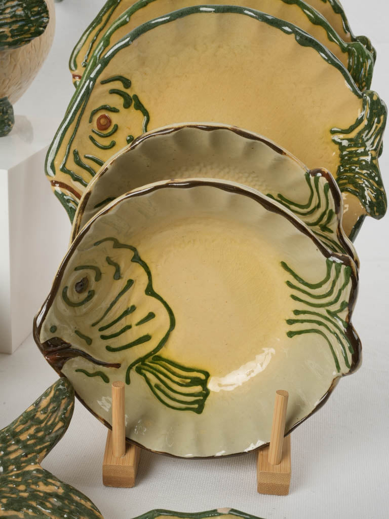 Mid-century French ceramic plates