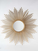 Very large vintage sunburst mirror 39½"