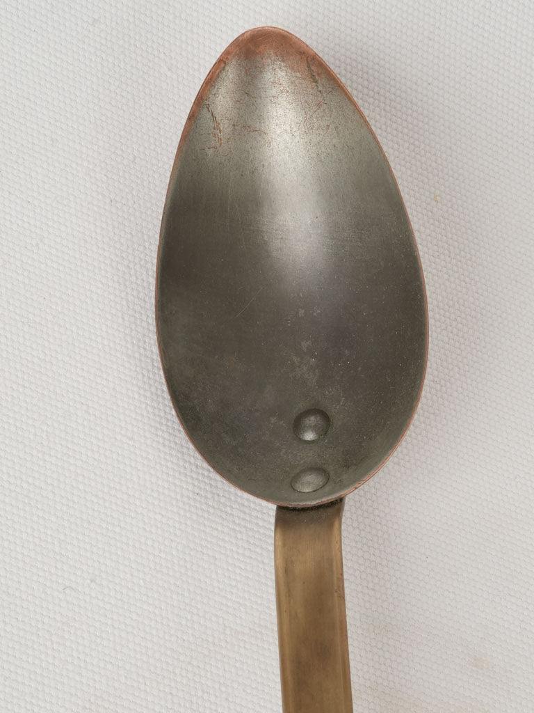 Aged, high-quality French copper preserves spoon