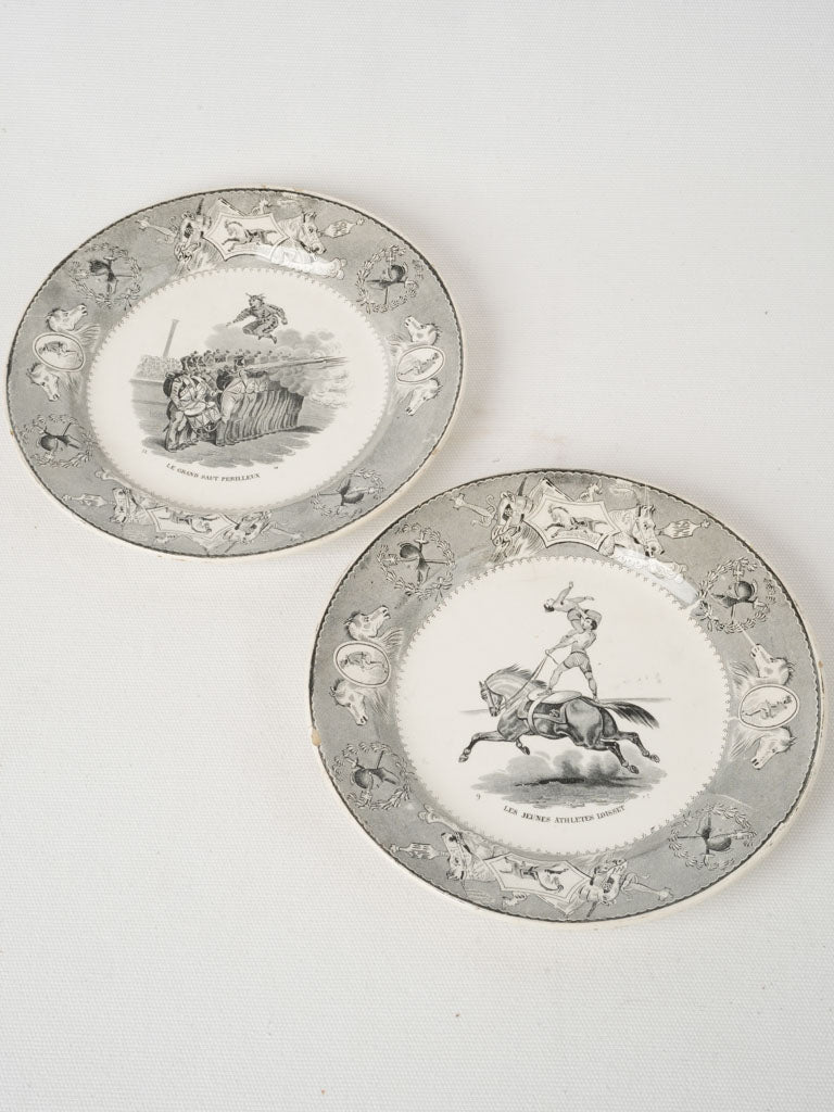 French faience talking plates