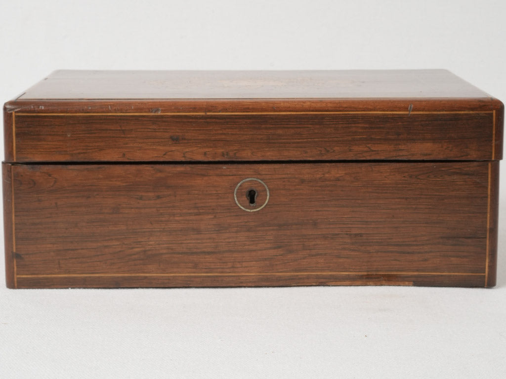 Refined, versatile, French marquetry storage box