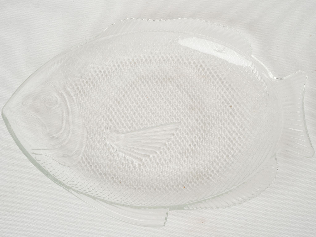 Uniquely Designed Glass Fish Platter