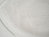 Stylish Vintage Glass Fish Platter