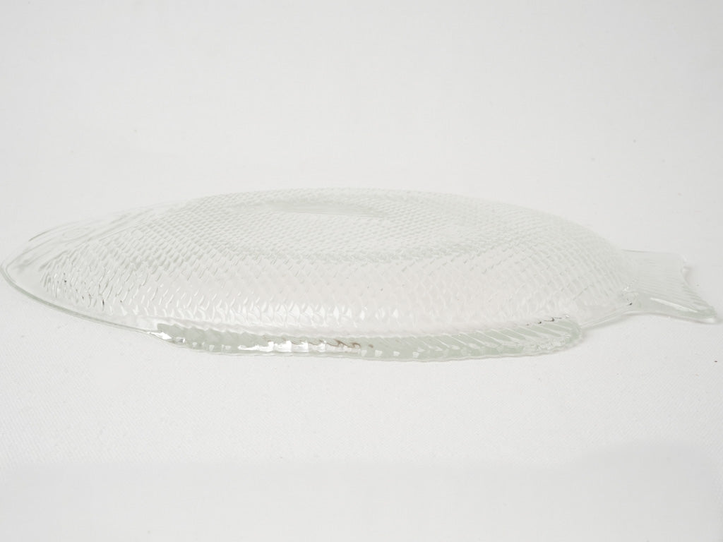 Classic Glass Fish Serving Platter