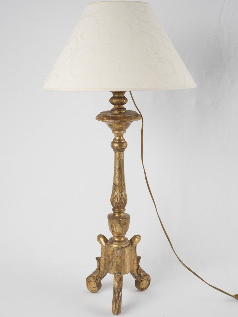 Vintage converted pricket table light