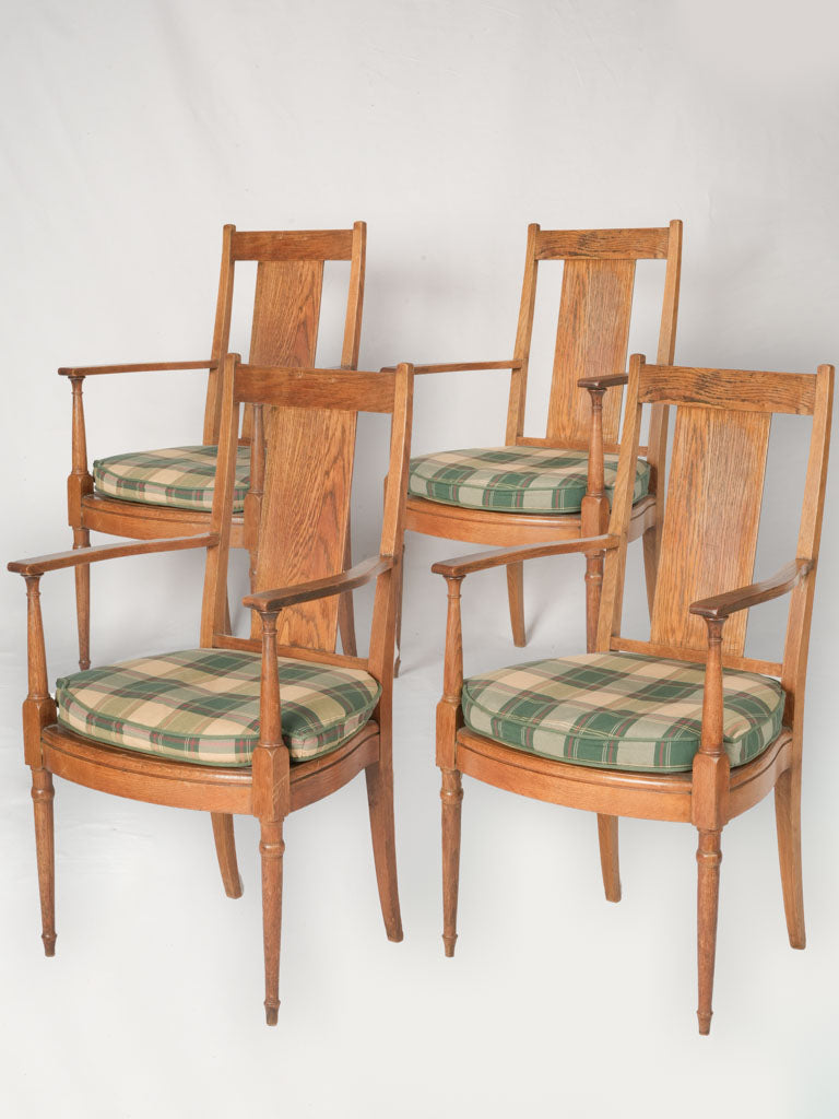 Vintage 1940s oak armchairs