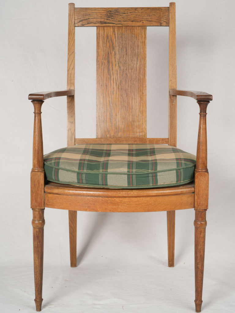 Classic French oak armchairs