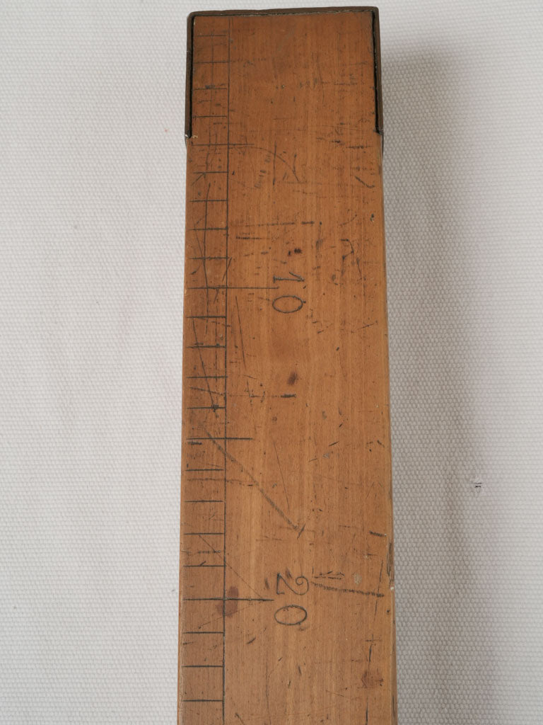 Precise brass-ended textile measure