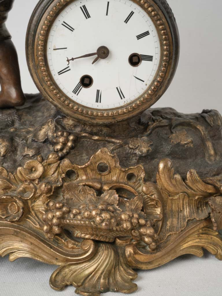 Decorative 19th-Century French Enamel Clock