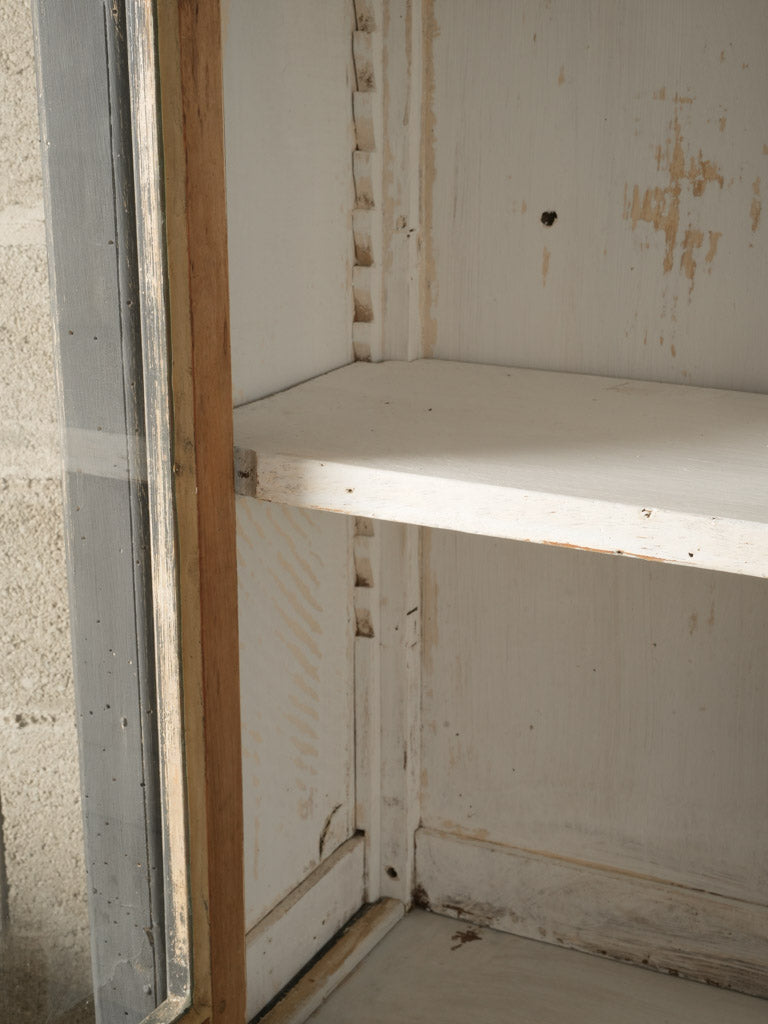 Exquisite Charcoal & Off-White French Bookcase