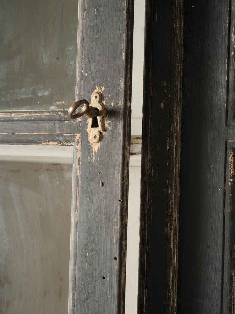 Refined Antique French Vitrine Bookcase