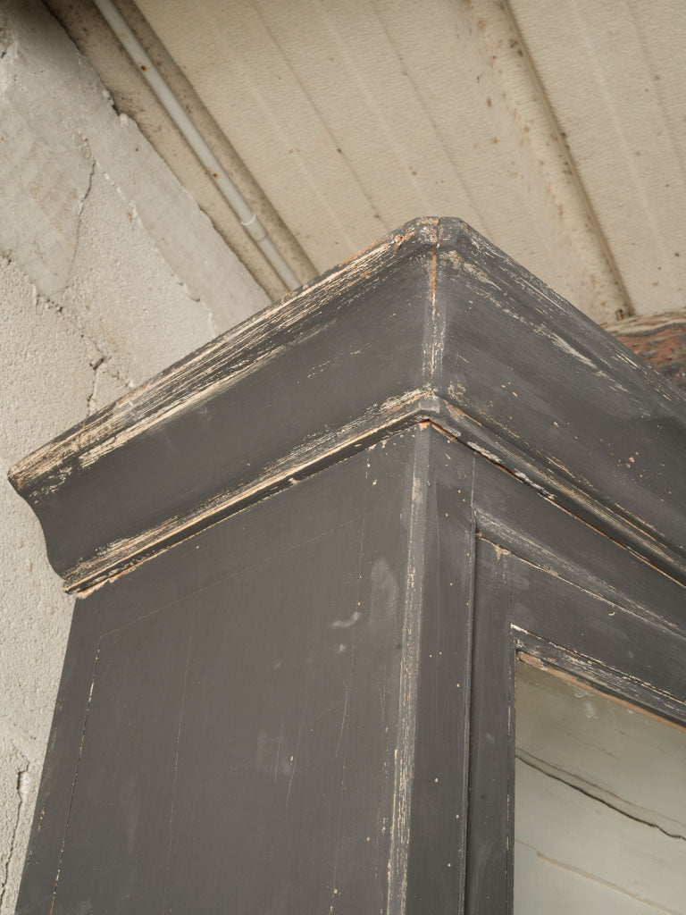 Charming Charcoal & Off-White French Bookcase