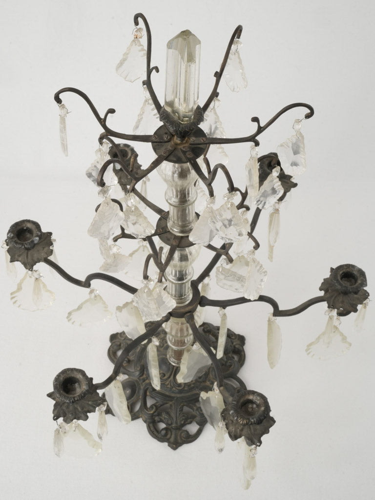 Striking sculptural centerpiece candelabra