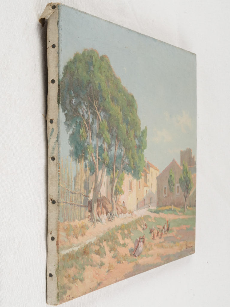 Rustic 1929 canvas artwork