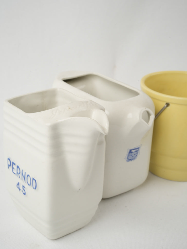 Mid-century Yellow Pernod 45 Pitcher