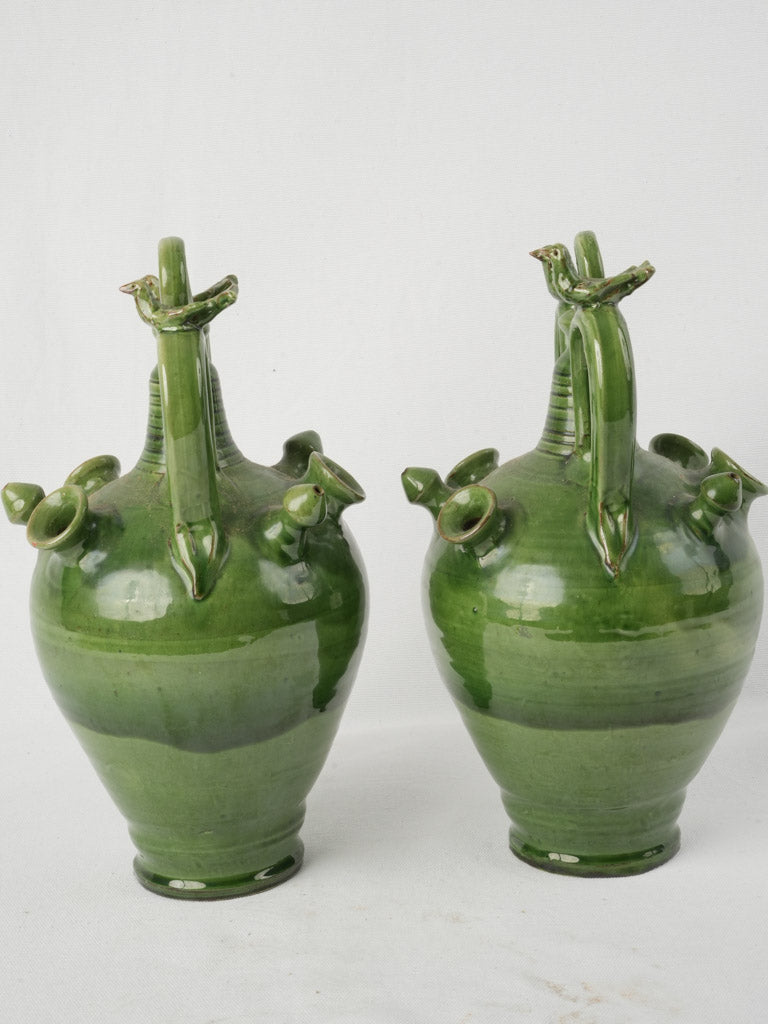 Vibrant multi-spout decorative jugs