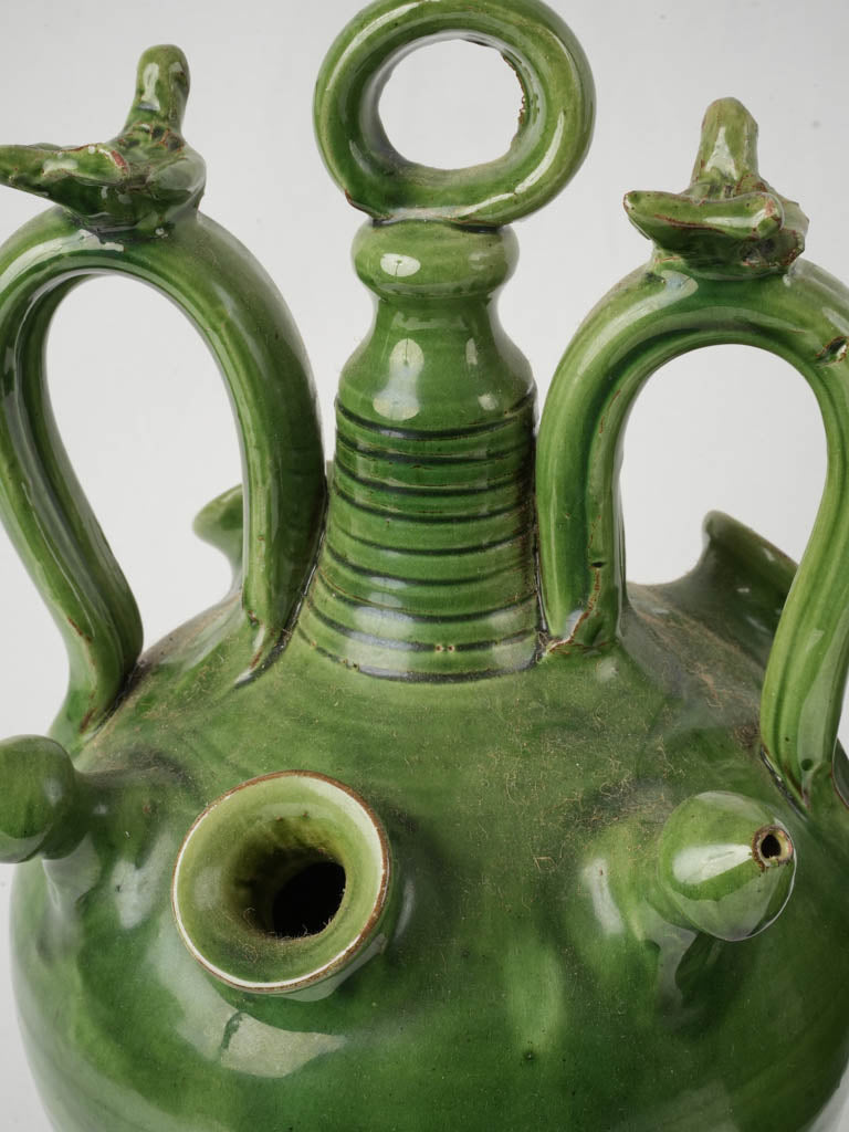 Colorful artisan-crafted Spanish jugs