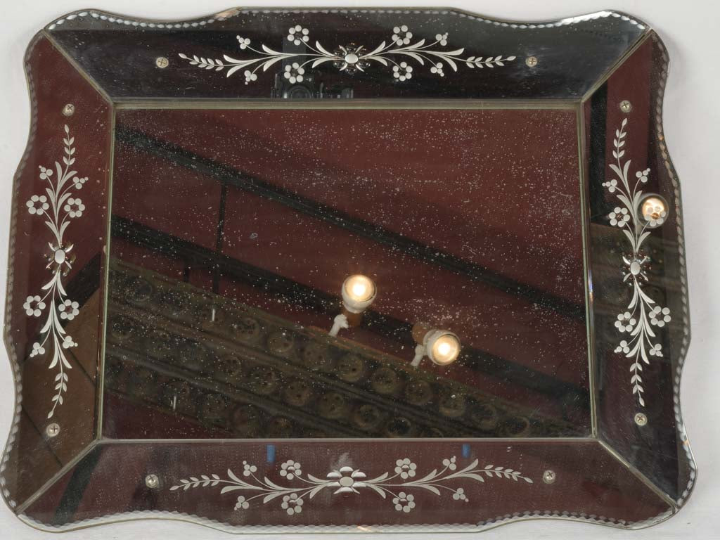 Old-world glamour decor mirror