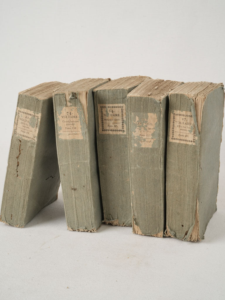 Timeworn Collectible Voltaire Book Set