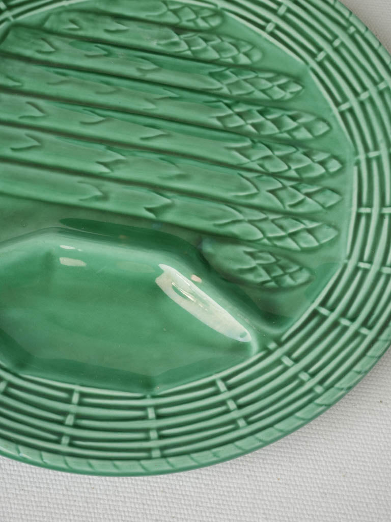 Quality Sarreguemines Green Asparagus Plates