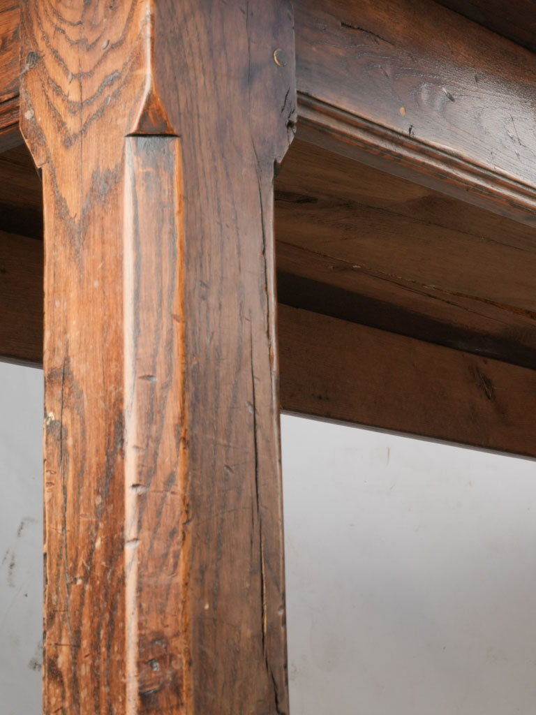 Antique alpine oak dining table