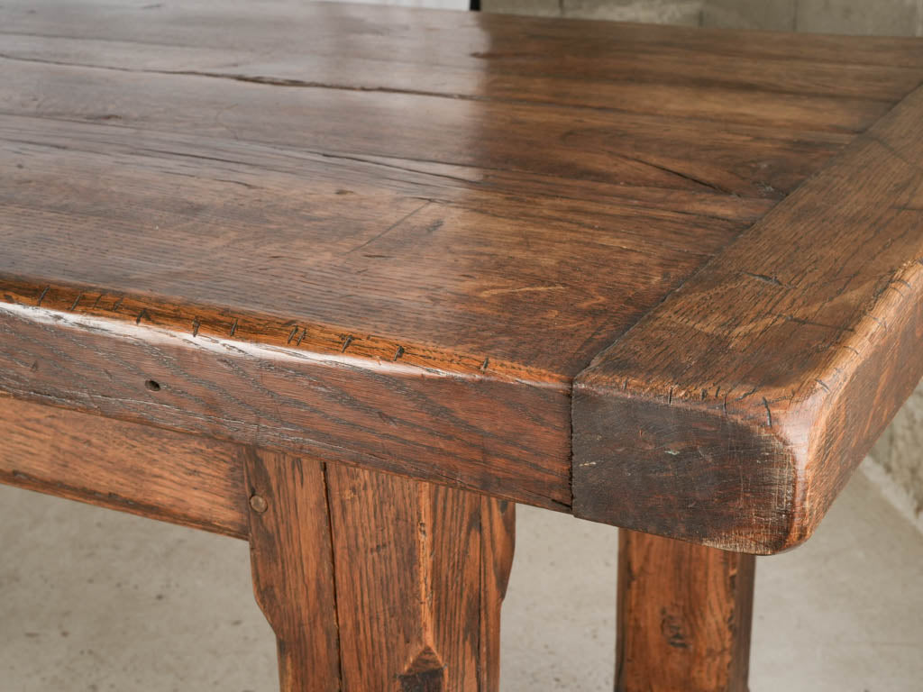 French oak dining table with history