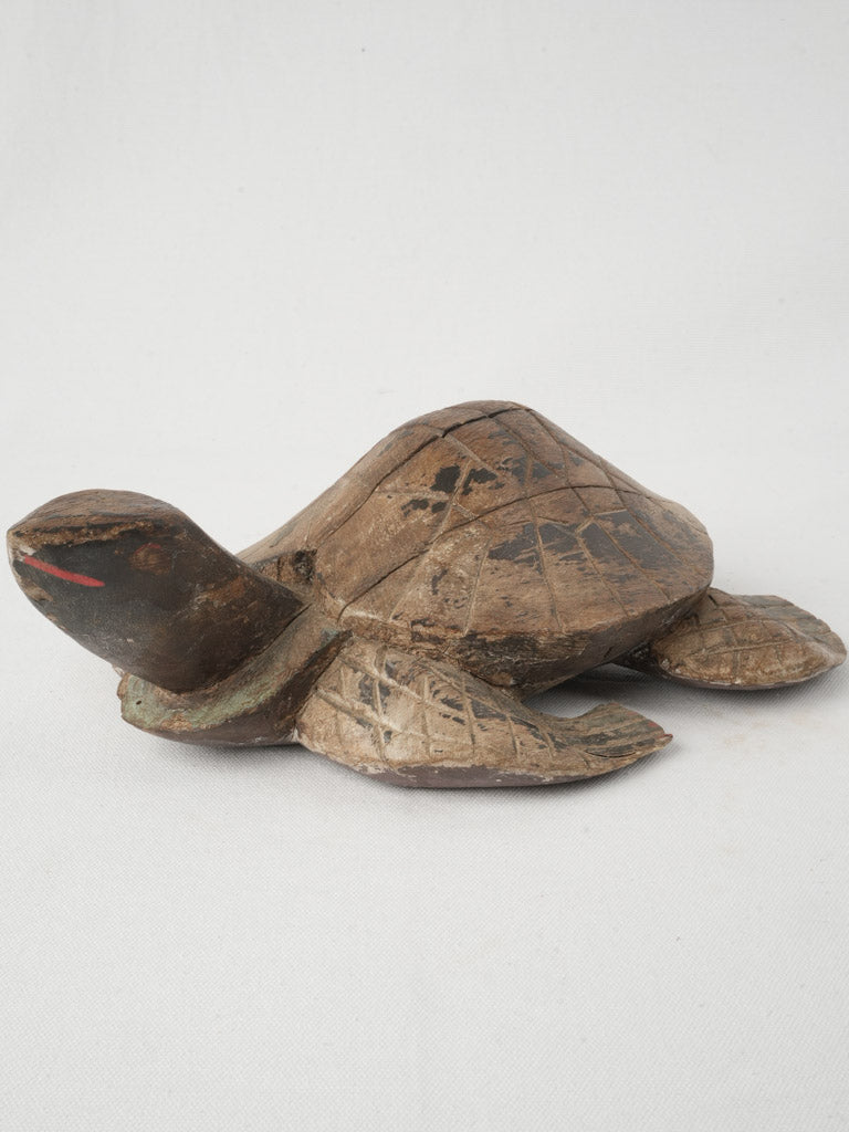 Vintage charming sculpture of turtle